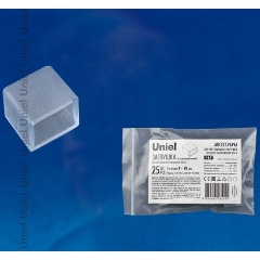 Изображение товара Изолирующий зажим Заглушка Uniel UCW-K14 Clear 025 Polybag UL-00000871, 10x7мм, цвет прозрачный, 25 штук в пакете. TM Uniel.
