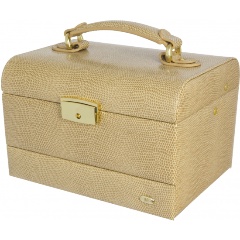 Изображение товара Шкатулка для украшений Jardin D'Ete P6213A бежевая "рептилия
