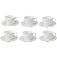 Изображение товара Чайный набор JEWEL Нежность 12 предметов (new bone) (ПС0030-33)