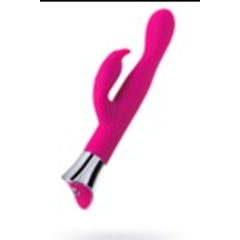 Изображение товара Вибратор JOS LOLY с клиторальным стимулятором и гибкой головкой 21.6 см розовый