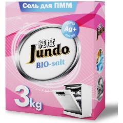 Изображение товара Соль для посудомоечных машин JUNDO PREMIUM Bio-Salt, ионизированная серебром, 3 кг