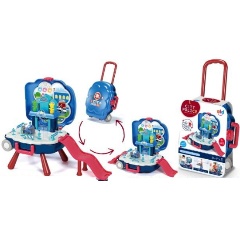 Изображение товара Чемоданчик-парковка JUNFA "Полицейский участок" со световыми и звуковыми эффектами