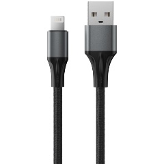 Изображение товара Кабель Accesstyle USB-A - Lightning, 2.4 A, 1 м, AL24-F100M, черный