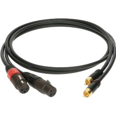 Изображение товара Кабель акустический RCA-XLRf Klotz AL-RF0300 3м 2шт надежное соединение