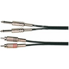 Изображение товара Кабель акустический Soundking BB302-3M 2х6,35мм — 2хRCA, 3м