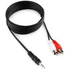 Изображение товара Кабель аудио Cablexpert, джек3.5 / 2xRCA, 2.5м