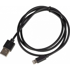 Изображение товара Кабель USB-A - Lightning 1м черный для устройств Apple