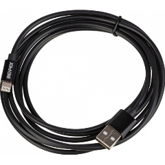 Изображение товара Кабель Behpex USB-A - Lightning, 2м, черный, 1491101 Behpex
