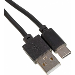 Изображение товара Кабель USB-A - USB-C 3м черный для зарядки и передачи данных