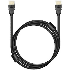 Изображение товара Кабель Bion HDMI v2.1, 19M/19M, 3D, 8K UHD, экран, ферритовые кольца, 3м, черный (BXP-HDMI21-030)