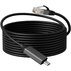 Изображение товара Кабель Buro USB Type-C к RJ-45 2м черный