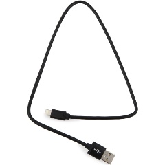 Изображение товара Кабель Cablexpert для Apple CC-S-APUSB01Bk-0.5M, AM/Lightning, серия Silver, 0.5м, черный