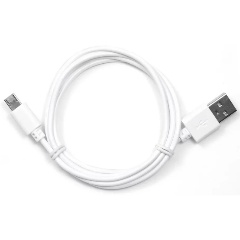 Изображение товара Кабель Cablexpert USB 2.0 Pro AM/microBM 5P, 1м, белый (CC-mUSB2-AMBM-1MW)