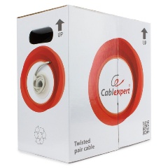 Изображение товара Кабель Cablexpert, UTP6, 4 пары, 0.57 мм, CCA, однож., 305 м, серый