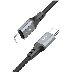 Изображение товара Кабель Hoco X86 iP Spear PD X86 IP USB-C - Lightning, 1м, черный