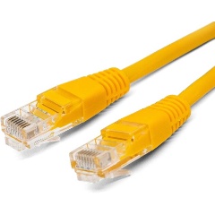 Изображение товара Кабель патч-корд Filum U/UTP 5e кат. 2м FL-U5-2M-Y 26AWG(7x0.16 мм), омедненный алюминий (CCA), PVC, желтый