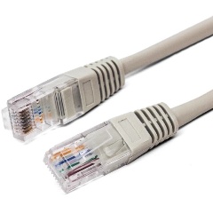 Изображение товара Кабель патч-корд U/UTP 6 кат. 10м Filum FL-U6-C-LSZH-10M 26AWG (7x0.16 мм), чистая медь, LSZH, серый