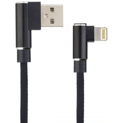 Изображение товара Кабель Perfeo I4315 USB 2.0 А вилка - Lightning угловой 1 м black box