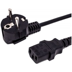 Изображение товара Кабель питания Filum CEE 7/7- С13, 3х0.5мм, 220В, 6A, чёрный, 1.8м (FL-PC6-EU-C13-1.8M)
