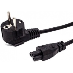 Изображение товара Кабель питания Filum FL-PC10-EU-C5-1M 1 метр черный с евроразъемом и чебурашкой