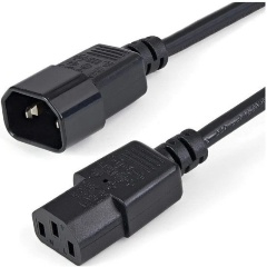 Изображение товара Кабель питания Filum FL-PC16-C13-C14-1.8M С13- C14, 3х1 мм, 220В, 10A, чёрный, 1.8 м. (FL-PC16-C13-C14-1.8M)