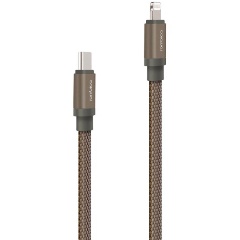 Изображение товара Кабель Rombica LINK-C Olive, USB Type-C - Apple Lightning (MFI)
