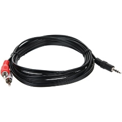 Изображение товара Кабель Telecom 3.5 Jack (M) - 2xRCA (M), стерео, аудио, 3м <TAV7183-3M>