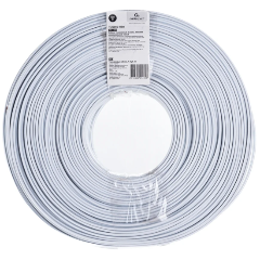 Изображение товара Телефонный кабель Cablexpert TC1000S-100m 4 жилы плоский многожильный 100 м, белый