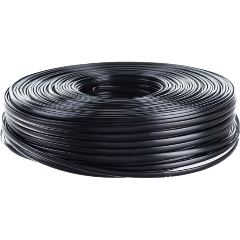 Изображение товара Телефонный кабель Cablexpert TC1000S/bl-100m 4 жилы плоский многожильный 100 м, черный