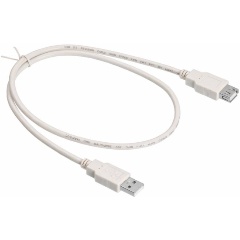 Изображение товара Кабель-удлинитель Buro USB A(m) USB A(f) 0.75м белый