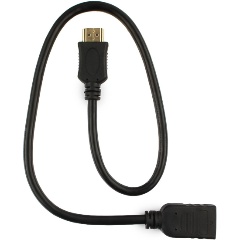 Изображение товара Кабель-удлинитель HDMI Cablexpert CC-HDMI4X-0.5M, 19M/19F, v2.0, позол.контакты, экран, 0.5м, черный