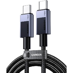 Изображение товара Кабель UGREEN L513, USB-C 2.0 (m) - USB-C 2.0 (m), 240Вт макс, 1м, черный (45067)