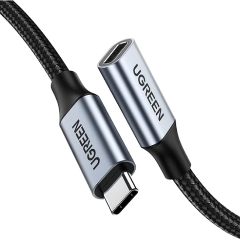 Изображение товара Кабель UGREEN US372 USB-C - USB-C, удлинитель, 1м, черный(30205)