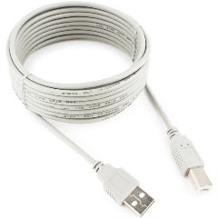 Изображение товара Кабель USB2.0 Cablexpert CC-USB2-AMBM-15-N, AM/BM, медь, Pro, 4.5м, серый