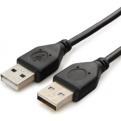 Изображение товара Кабель USB2.0 Cablexpert USB-A(M)/USB-A(M), экран, 28/26AWG, медь, Pro, 3м, черный