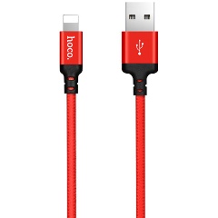 Изображение товара Кабель USB2.0 Hoco AM/Lightning, 2А, X14, 1м, красный