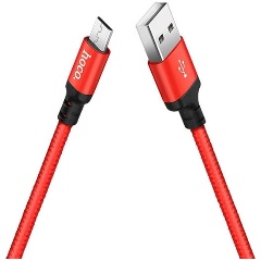 Изображение товара Кабель USB2.0 Hoco AM/MicroUSB, 2А, X14, 2м, красный