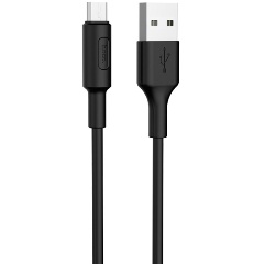 Изображение товара Кабель USB2.0 Hoco AM/MicroUSB 1м 2А черный