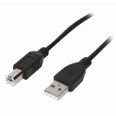 Изображение товара Кабель USB 2.0 AM-BM, 3 м, SONNEN Premium, медь, для подключения принтеров, сканеров, МФУ, плоттеров, экранированный, черный, 513129