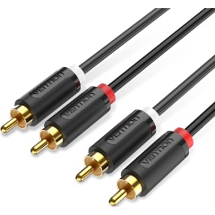 Изображение товара Кабель Vention аудио 2RCA M/2RCA M - 3м Чёрный