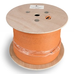 Изображение товара Кабель витая пара Cabeus SF/FTP-4P-Cat.6a-SOLID-IN-LSZH категория 6a (10GBE) S/FTP, 4 пары (23 AWG), одножильный (solid)