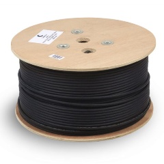 Изображение товара Кабель витая пара экранированная Cabeus FTP-4P-Cat.5e-SOLID-OUT-LSZH-UV FTP (F/UTP), категория 5e, 4 пары (24 AWG), одножильный