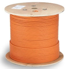 Изображение товара Кабель витая пара экранированная Cabeus STP-4P-Cat.6a-SOLID-IN-LSZH STP (U/FTP), категория 6a (10GBE), 4 пары, (23 AWG), одножильный (solid)