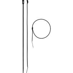 Изображение товара Кабельные стяжки черные КОБРА, с плоским замком, 2.5 х 205 мм, 50 шт, нейлоновые, ЗУБР Профессионал 30935-25-205