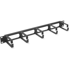 Изображение товара Кабельный органайзер Cabeus JB08-1U-BK чёрный