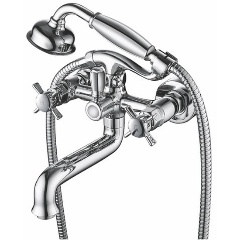 Изображение товара Смеситель для ванны и душа Kaiser Cross 41022, с душем, хром