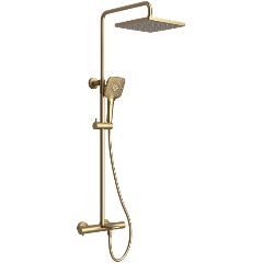 Изображение товара Душевая система Kaiser Serio (05382-3) Золото Шлифованное