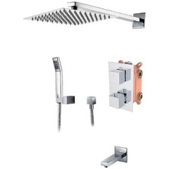 Изображение товара Душевой комплект Kaiser Sonat 34577 скрытый монтаж с верхним и нижним душем хром