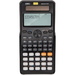 Изображение товара Калькулятор научный Deli ED82ES черный 10+2-разр