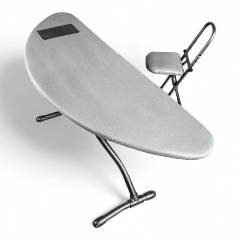 Изображение товара Гладильная доска KANAT 45х133 см со стульчиком серый модель KDM-803Grey